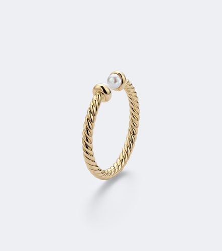 Anillo Cablespira® Flex Micro de oro de 18 ct con perlas - David Yurman - Modalova