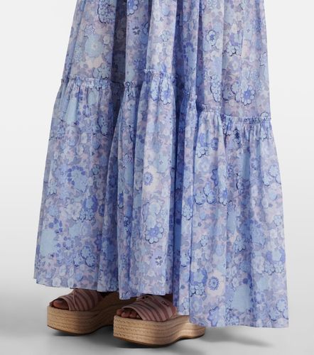 Chloé Abito lungo in voile di cotone con stampa floreale - Chloe - Modalova