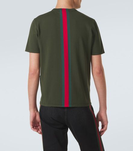 Gucci Camiseta de algodón con Web - Gucci - Modalova