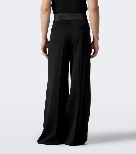 Pleated wool wide-leg pants - Saint Laurent - Modalova