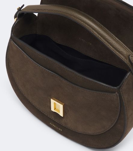 Siena Saddle Small suede shoulder bag - DeMellier - Modalova