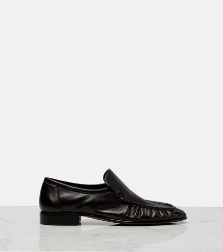 The Row Soft ruched leather loafers - The Row - Modalova