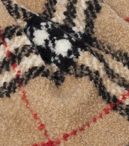 Bufanda de alpaca y lana con Check - Burberry - Modalova