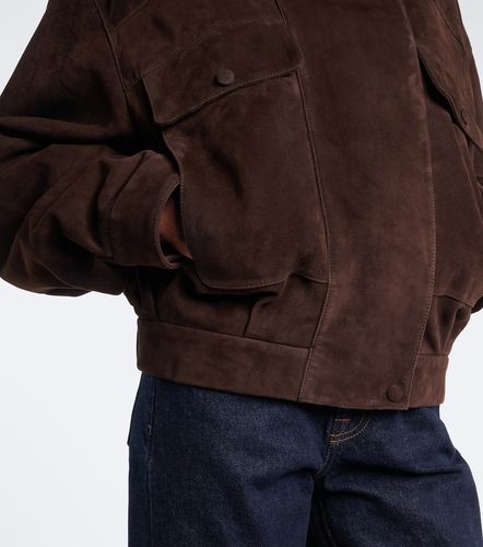 Giacca blouson in suede - Nour Hammour - Modalova