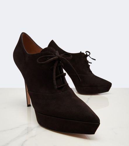 Salones con plataforma de ante con cordones - Gianvito Rossi - Modalova