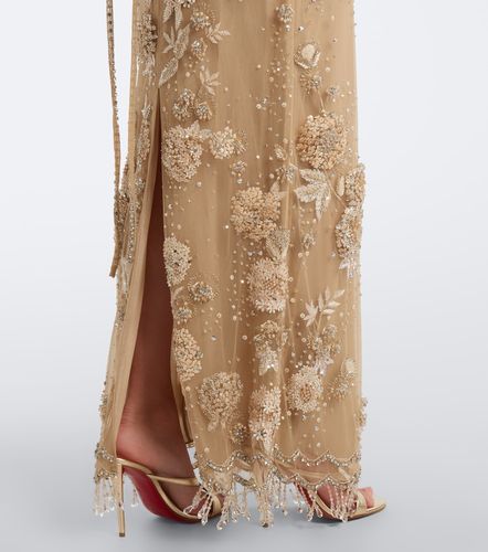 Verziertes Maxikleid aus Tüll - Georges Hobeika - Modalova