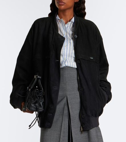 Prada Oversized suede bomber jacket - Prada - Modalova