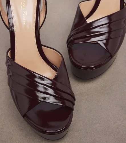 Leather platform sandals - Gianvito Rossi - Modalova