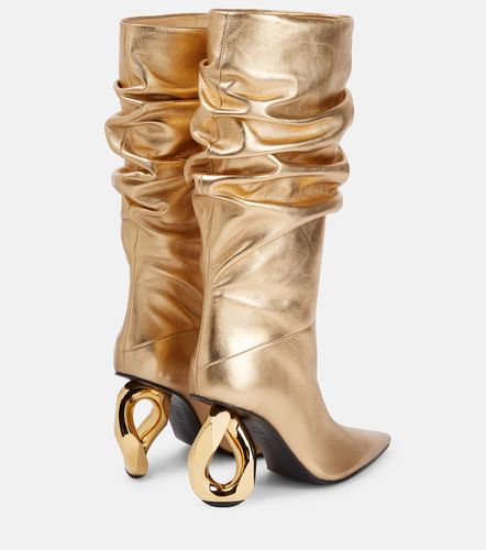 Chain leather knee-high boots - JW Anderson - Modalova