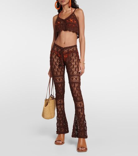 Crop top de croché de algodón - Anna Kosturova - Modalova
