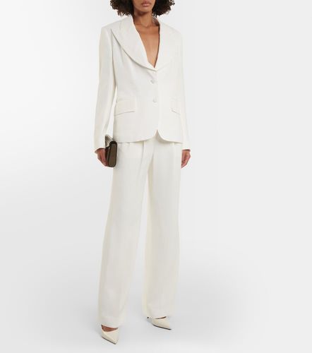 Blazer de seda de botonadura simple - Tom Ford - Modalova