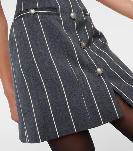 Pinstripe wool-blend minidress - Alessandra Rich - Modalova
