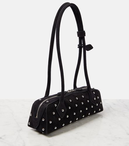 Le Teckel Small studded suede shoulder bag - Alaia - Modalova