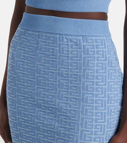 Balmain Minirock Monogram - Balmain - Modalova