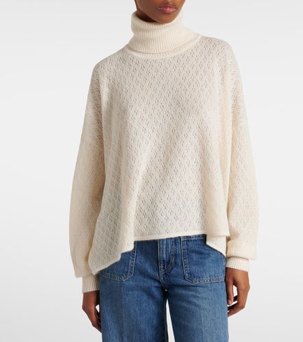 Pointelle wool-blend and silk turtleneck sweater - Chloe - Modalova