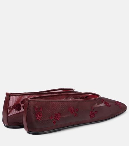 Embroidered mesh ballet flats - Magda Butrym - Modalova
