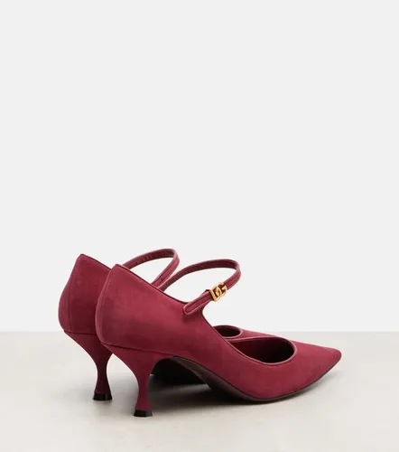 Mary-Jane-Pumps DG aus Veloursleder - Dolce&Gabbana - Modalova