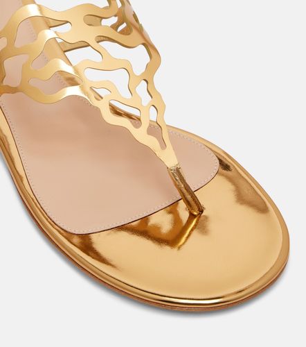 Metallic-leather sandals - Gianvito Rossi - Modalova