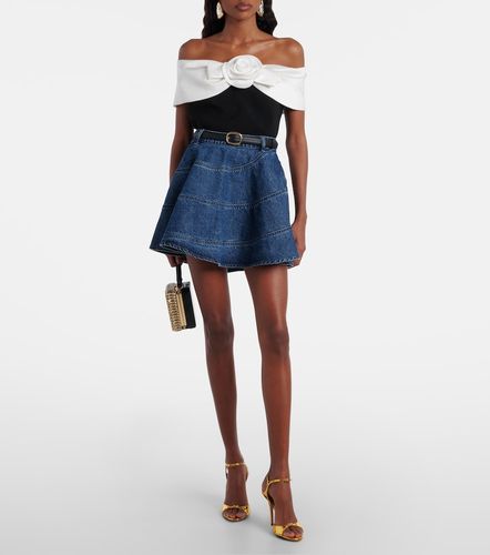 Top ff-shoulder in crêpe - Self-Portrait - Modalova