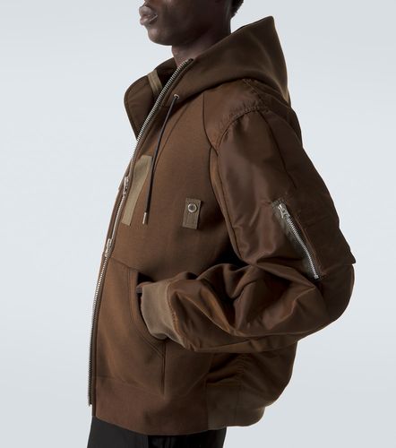 Sudadera en mezcla de algodón y sarga - Sacai - Modalova