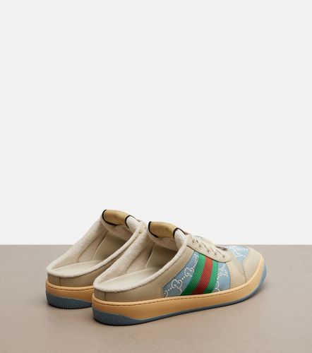 Gucci Mules Screener in canvas - Gucci - Modalova