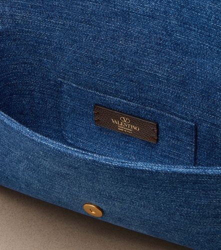 DeVain Small denim shoulder bag - Valentino Garavani - Modalova