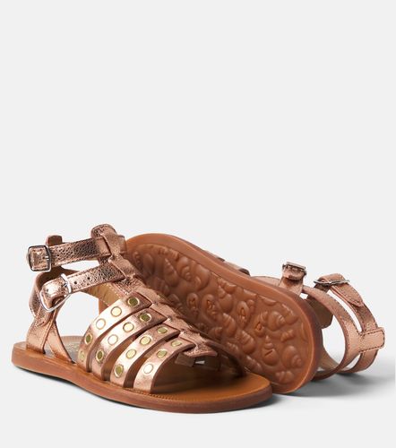 Sandalias gladiador Plagette Stud de piel - Pom d'Api - Modalova