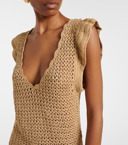 Abito corto Annalise in crochet con lamé - Melissa Odabash - Modalova