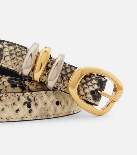 Tugela snake-effect leather belt - Amanu - Modalova
