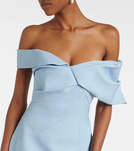 Maddie draped off-shoulder crepe gown - Rachel Gilbert - Modalova