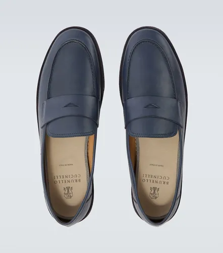 Leather penny loafers - Brunello Cucinelli - Modalova