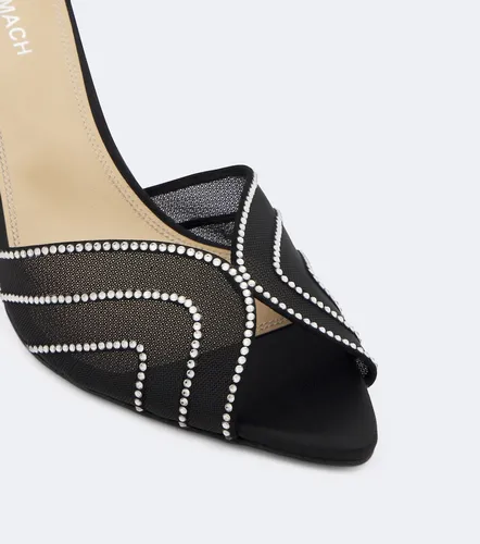 Rainbow embellished mesh sandals - Mach & Mach - Modalova