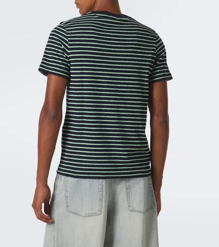 Striped cotton-blend terry T-shirt - Loewe - Modalova