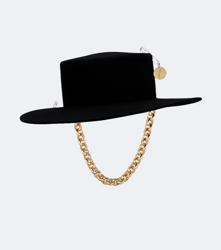Chain-detail wool felt fedora - Ruslan Baginskiy - Modalova