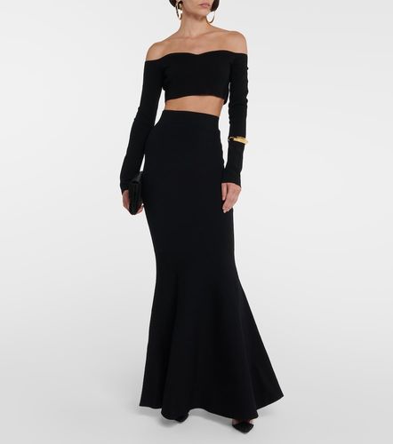Off-shoulder wool-blend crop top - Nina Ricci - Modalova