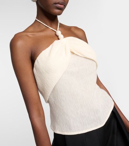 Top con cuello halter adornado - Magda Butrym - Modalova