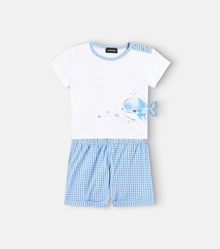 Bebé - set de camiseta y shorts algodón - Monnalisa - Modalova