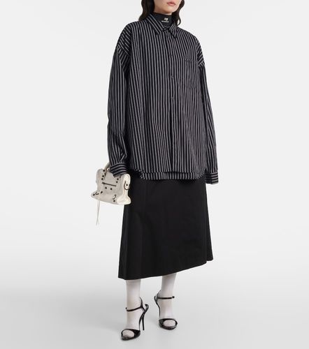 Falda midi de sarga de algodón - Balenciaga - Modalova