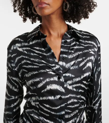 Camisa de satén estampada - The Attico - Modalova