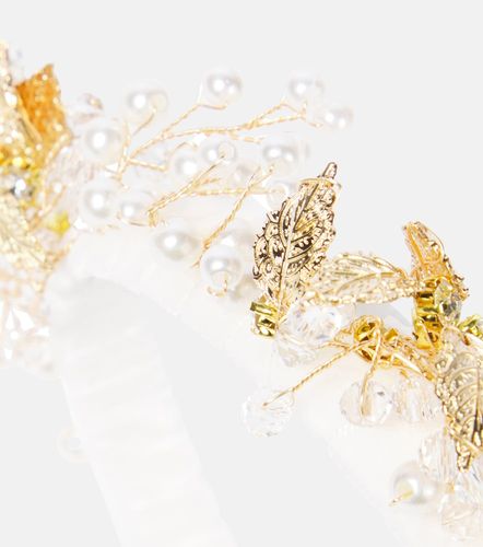 Diadema de terciopelo adornada - Monnalisa - Modalova
