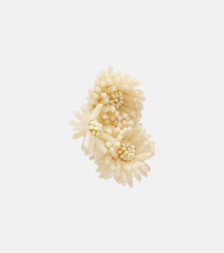 Orecchini a clip Pompom con perline - Oscar de la Renta - Modalova