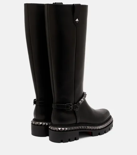 Marinetta studded leather knee-high boots - Christian Louboutin - Modalova