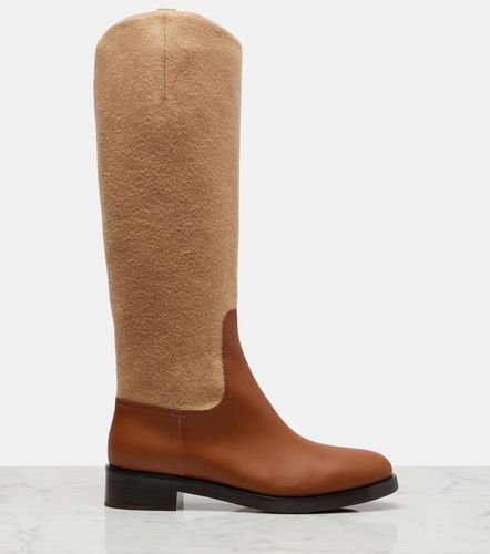 Stiefel Cavaliere aus Wolle und Leder - Max Mara - Modalova