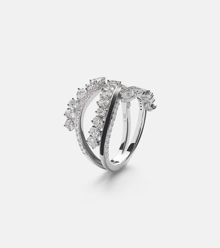 Anillo Twist de oro blanco con diamantes - Kamyen - Modalova