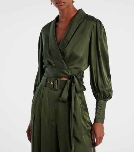 Zimmermann Silk satin wrap top - Zimmermann - Modalova