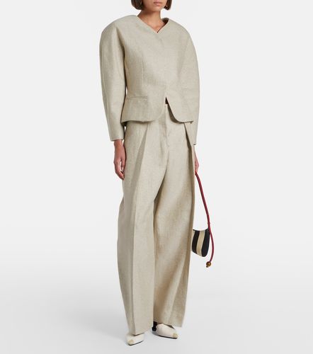 Ovalo cotton and linen barrel-leg pants - Jacquemus - Modalova