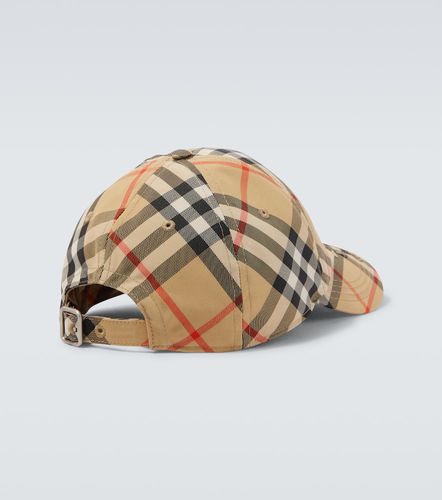 Gorra Check de sarga - Burberry - Modalova