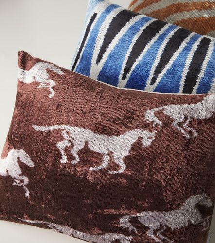 Cuscino in velluto di seta e cotone - Les-Ottomans - Modalova