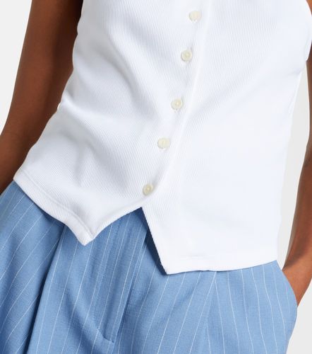 Thea halterneck cotton-blend top - Veronica Beard - Modalova