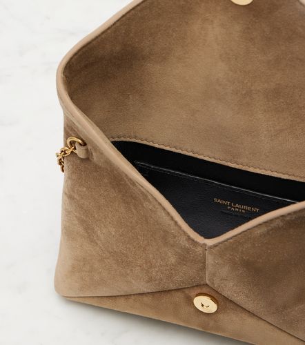 Clutch Cassandre Small aus Veloursleder - Saint Laurent - Modalova